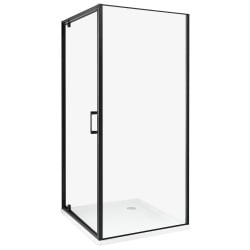 Kabina prysznicowa darli 90 x 90 x 185 cm czarny