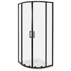 Kabina prysznicowa jukatan 80 x 80 x 185 cm czarny