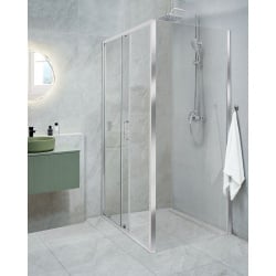 Kabina prysznicowa yoro 80 x 100 x 185 cm srebrny