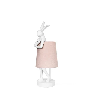 Kare lampa stołowa rabbit 50 cm biała / różowa Kare lampa stołowa rabbit 50 cm biała / różowa