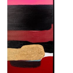 Kare obraz abstract shapes pink  73x143 cm
