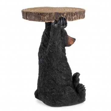 Kare stolik bear czarny / drewniany czarny