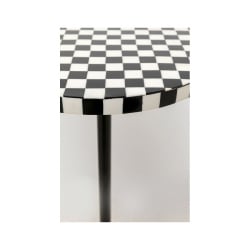 Kare stolik domero chess 25 biało-czarny