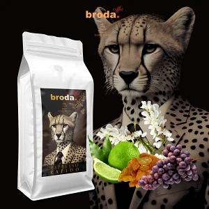Kawa świeżo palona • broda. coffee • Espresso Rapido 100% Arabica • 1000g Kawa świeżo palona • broda. coffee • Espresso Rapido 100% Arabica • 1000g