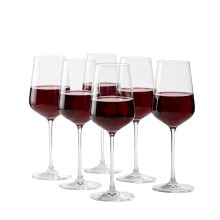 Kieliszki do wina czerwonego i białego 550 ml, duże, zestaw 6 szt. – eleganckie, szkło bezołowiowe, 