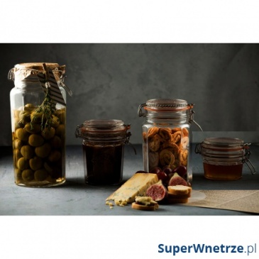 Słoik 0,25l Kilner Facetted Clip Top Jars przezroczysty