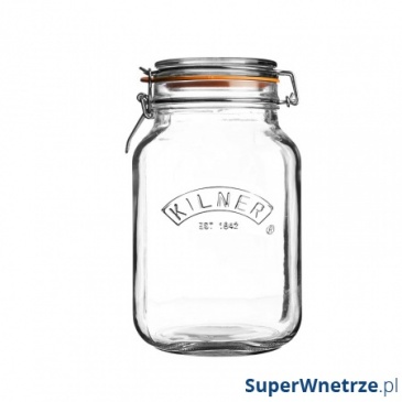 Słoik 1,5l Kilner Square Clip Top Jar przezroczysty