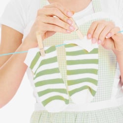 Klamerki drewniane bambusowe na pranie spinacze żabki na ubrania bieliznę zestaw 60 sztuk