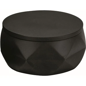 Kleine wolke crackle jar pojemnik łazienkowy czarny mat, kompozyt  10,5 cm x 6 cm