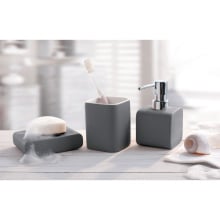 Kleine wolke cubic ceramiczna szczotka toaletowa ze stojakiem biały