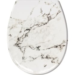 Kleine wolke marble deska sedesowa szary 37x 45 cm duroplast wolnoopadająca