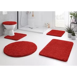 Kleine wolke relax dywanik wc czerwony 55x 55 cm wysokie runo Kleine wolke relax dywanik wc czerwony 55x 55 cm wysokie runo