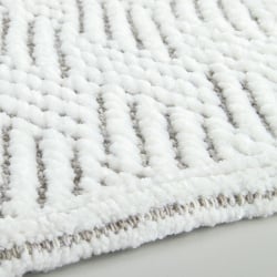 Kleine wolke switch dwustronny dywanik łazienkowy ręcznie tkany 60x90 cm macadamia beż i biały