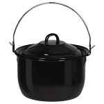 Kociołek węgierski wiszący emaliowany z pokrywką 20 cm 3,8 l