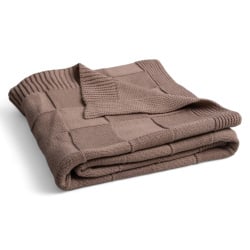 Kocyk SQUARE CHECKS z bawełny 80x100