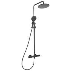 Kolumna prysznicowa z deszczownicą PUYEHUE Czarny