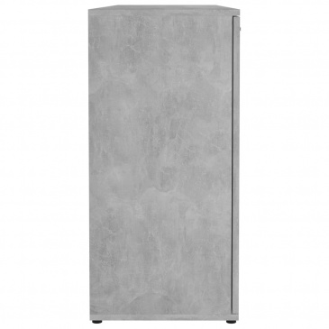 Komoda, betonowa szarość, 120x35,5x75 cm, płyta wiórowa