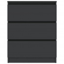 Komoda, szara, 60x35x76 cm, płyta wiórowa