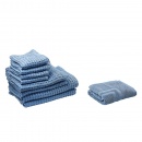 Komplet 9 ręczników bawełniany niebieski AREORA