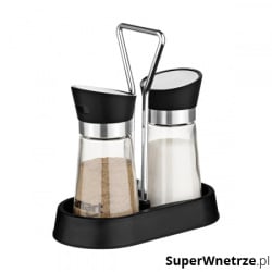 Komplet przyprawników 2szt. Lamart Taste srebrno-czarny