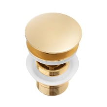 Korek umywalkowy klik-klak do umywalki z przelewem złoty