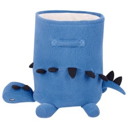 Kosz dinozaur bawełniany niebieski bagnu