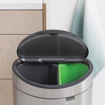 Kosz do segregacji 23L+10L Brabantia Touch Bin New srebrny