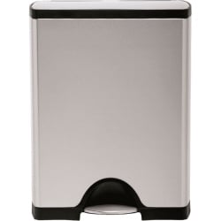 Kosz kuchenny na śmieci pedałowy 46l Deluxe Recycler Simplehuman srebrny Kosz kuchenny na śmieci pedałowy 46l Deluxe Recycler Simplehuman srebrny