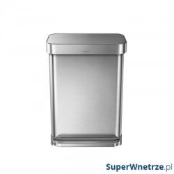 Kosz na śmieci 55 l pedałowy LINER POCKET Simple Human stal FPP Kosz na śmieci 55 l pedałowy LINER POCKET Simple Human stal FPP