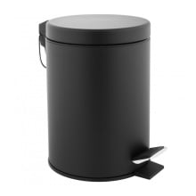 Kosz na śmieci do łazienki lub toalety WC czarny