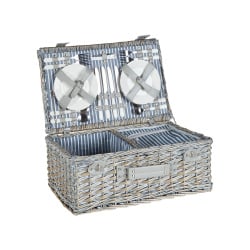 Kosz piknikowy FIGUE Plecionka Szary