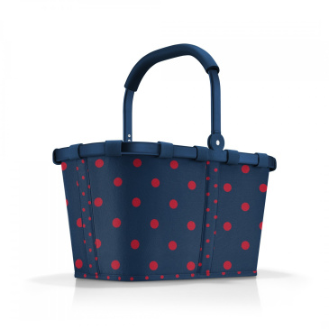 Koszyk carrybag frame mixed dots red