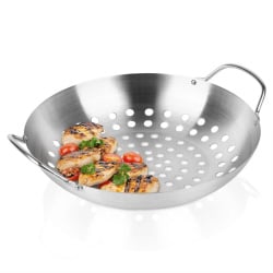 Koszyk do grillowania stalowy perforowany 28 cm Koszyk do grillowania stalowy perforowany 28 cm