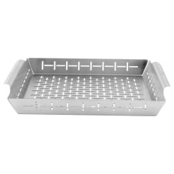 Koszyk do grillowania stalowy perforowany 39,5x35x6 cm Koszyk do grillowania stalowy perforowany 39,5x35x6 cm