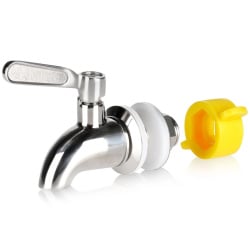 Kranik do słoja na napoje stalowy