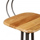 Krzesła barowe 2 szt. drewno tekowe z odzysku 41x51x102 cm