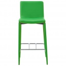Krzesła barowe 6 szt. zielone sztuczna skóra