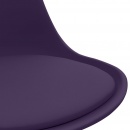 Krzesła biurowe, 2 szt., fioletowe, sztuczna skóra