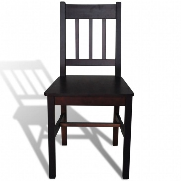 Krzesła do kuchni 2 szt. drewniane brązowe