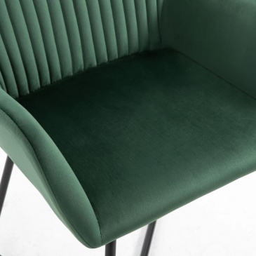 Fotele do salonu 2 szt. zielone aksamit