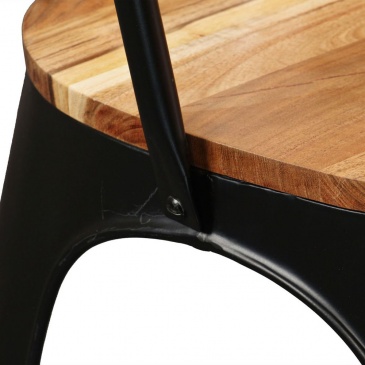 Krzesła do kuchni 4 szt. lite drewno akacjowe