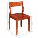 Krzesła do kuchni 4 szt. lite drewno akacjowe i sheesham