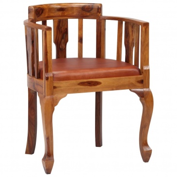 Krzesła do kuchni 4szt. prawdziwa skóra i drewno sheesham
