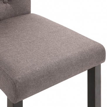 Krzesła do jadalni 4 szt. taupe tapicerowane tkaniną