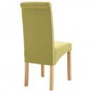 Krzesła do jadalni 4 szt. zielone tapicerowane tkaniną