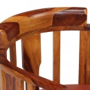 Krzesła do kuchni 6 szt. prawdziwa skóra i drewno sheesham