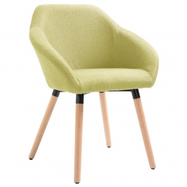 Krzesła do jadalni 6 szt. zielone tapicerowane tkaniną