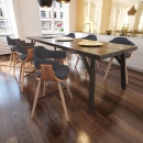 Krzesła konferencyjne Drewno+Materiał x6