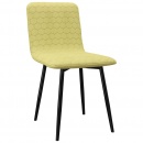 Krzesła do kuchni 2 szt. zielone tapicerowane tkaniną