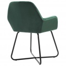 Krzesła do salonu 6 szt. zielone aksamitne